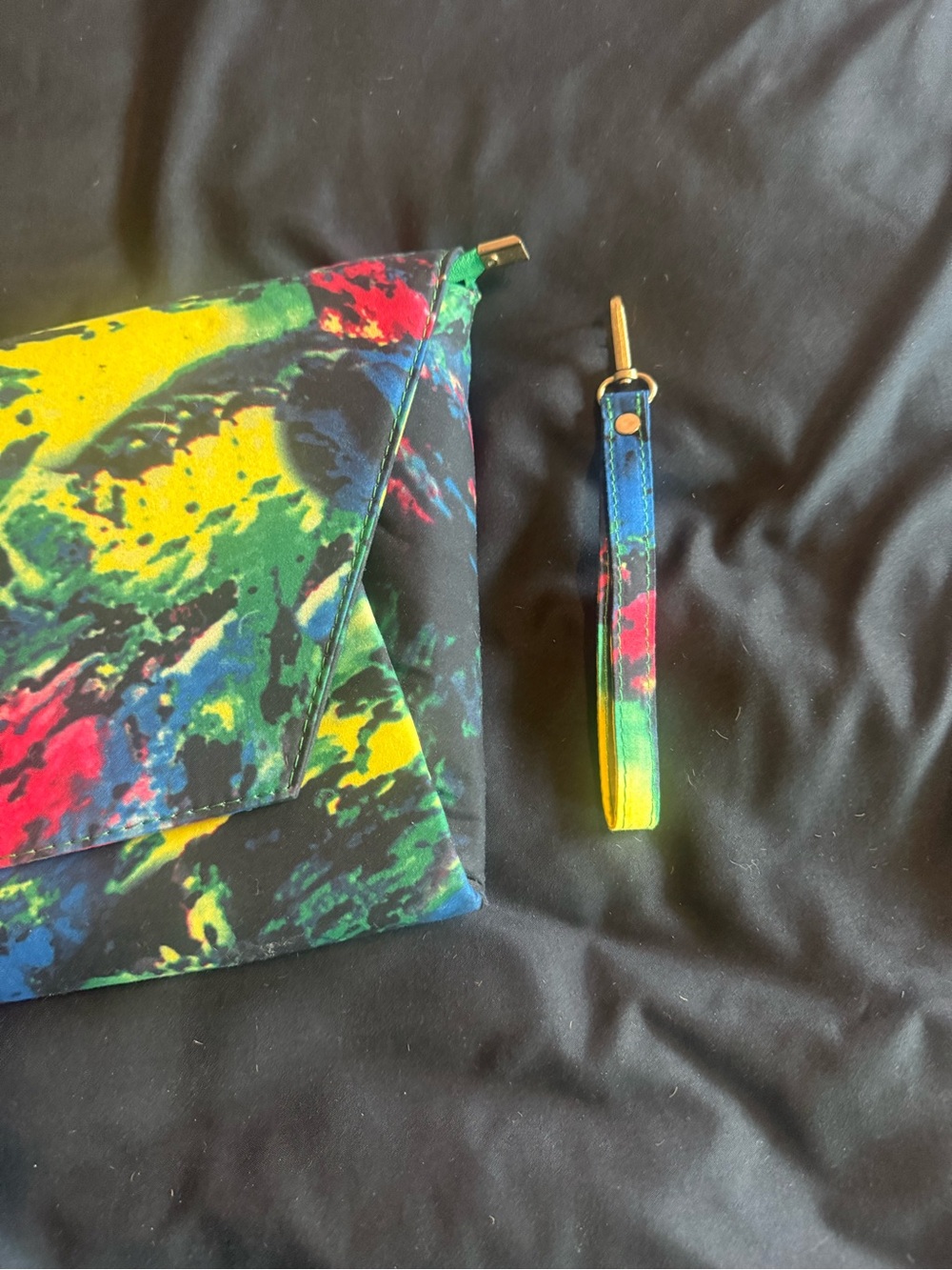 Multicolor Abstract Print Envelope Clutch - Women - Picture 2 of 6